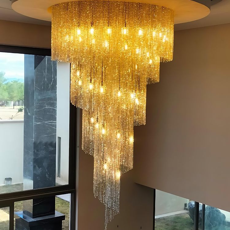 Candil de cristal Cascada Arte - candiles modernos