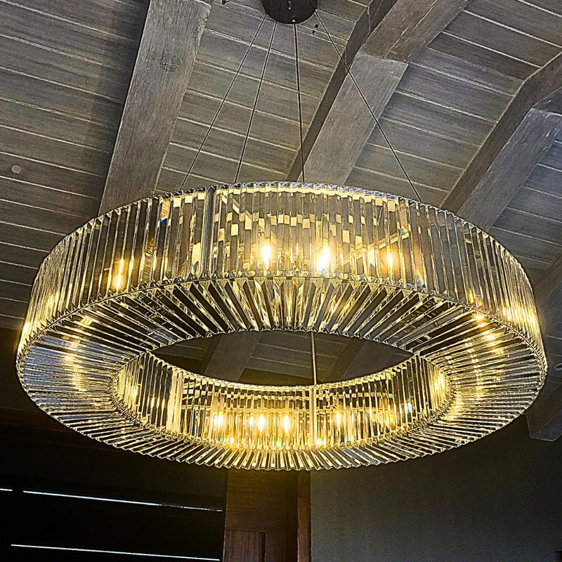 Lámpara moderna de techo con cristal - candiles modernos