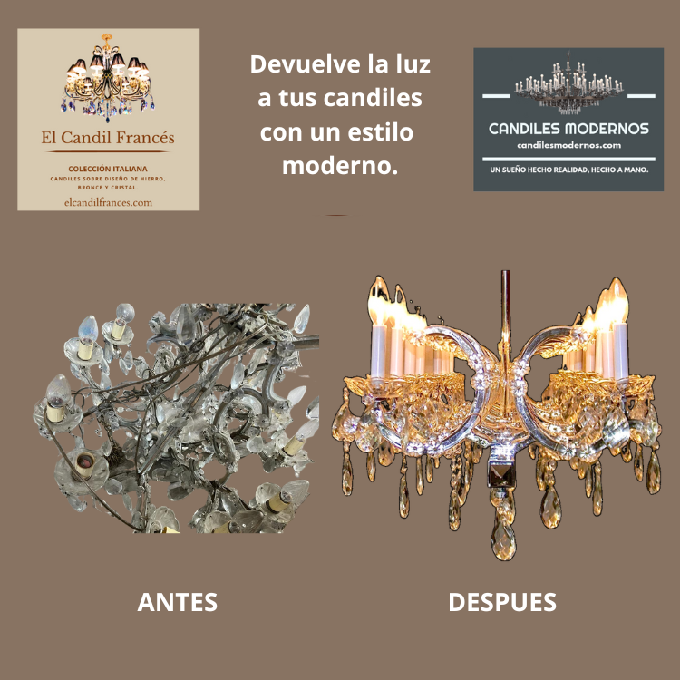 restauracion de candiles - candiles modernos