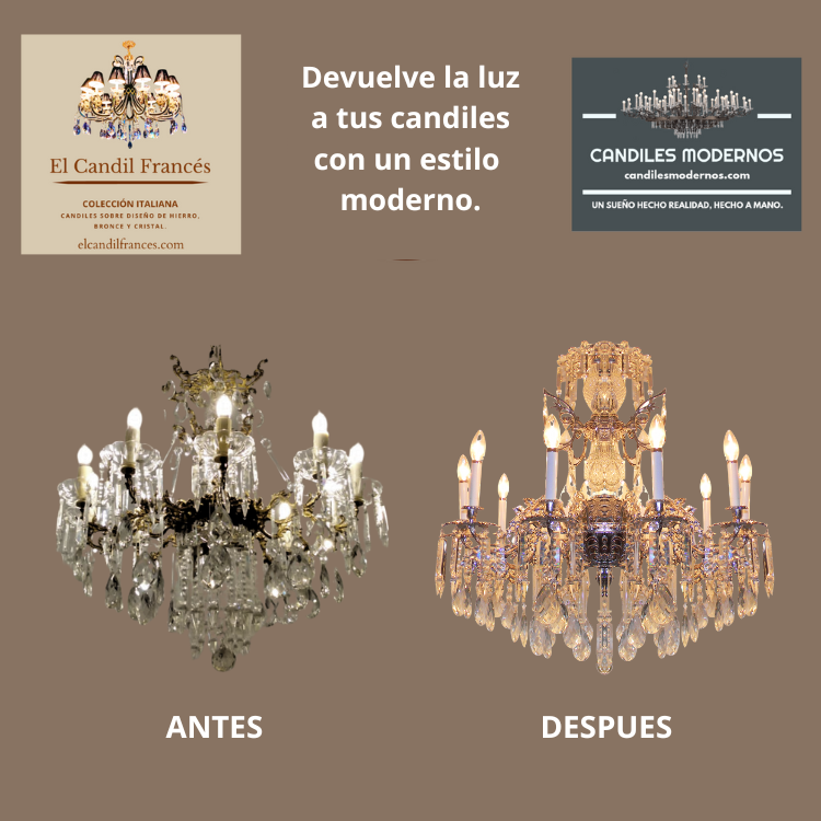 Limpieza de candiles - candiles modernos